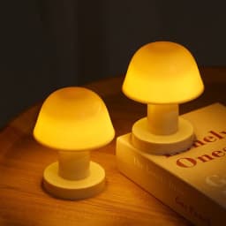 Mini Desktop Sunset Night Lamp Creative Battery Power Supply Mushroom Style Led Night Light for Coffee Bar Home Decor Bedroom 