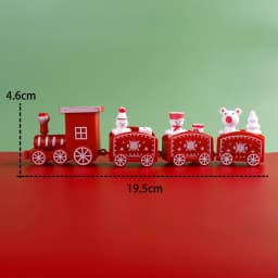 Plastic Train Christmas Decorations Santa Claus Children's Day Gift Toys Props Scenarios Decorating The Family Table