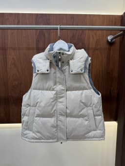 2026 Fall/Winter Women's Hooded Zip-Front Down Vest