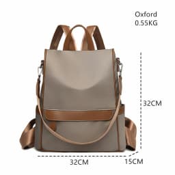 Multi Functional Anti-theft Women Backpack Fashion Color Blocking Teenager Students School Book Bags Female Travel Shoulder Bag