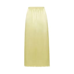 Women's spring and summer half petticoat, midi skirt solid color elastic waist lining, women's long petticoat