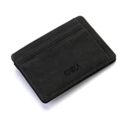 2026 Men Ultra Thin PU Leather Mini Small Magic Wallet with Zipper Coin Pocket Purse Women Pouch ID Credit Bank Card Case Holder