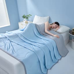 New Wave Pattern Cool Summer Blanket Natural Coolness Qulited Duvet Cooling Sensation Comforter Well-vetilated Queen King Quilt