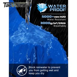 TACVASEN Lightweight Hiking Jackets Mens Waterproof Rain Jacket Mesh Lined Trekking Fishing Hiking Jacket Outdoor Windbreaker
