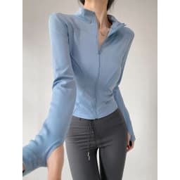 Sun Quick Drying Sports Coat Women's Tight Top Yoga Jacket Long Sleeve Zipper Jacket Running Fitness Women's Jacket S-3XL