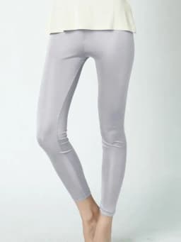 SuyaDream Women Silk Leggings Solid Slim Ankle-length Tights Anti Emptied Bottoming Pants 2022 Spring Summer Bottoms