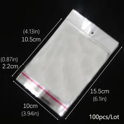 OPP self sealing transparent plastic bag, cellophane, self-adhesive packaging, jewelry, candy, cookies, gift packaging bag