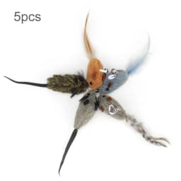Accessories Mouse Replacement Head for Funny Cat Stick Toy Bell Cats Rod Teaser Kitten Feather Pet Toy