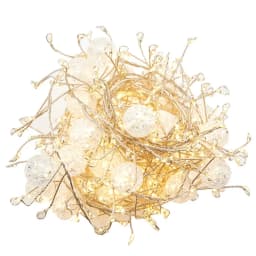 LED Firecracker Fairy Light Outdoor Waterproof Crystal Crackle Ball String Light For Christmas Tree Home Party Holiday Garden
