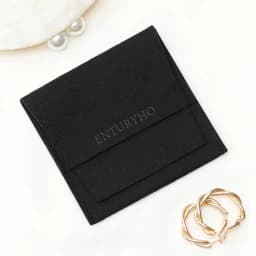 100pcs Custom Logo Print Microfiber Jewelry Ring Organizer Packing Pouch 8x8cm Small Gift Bags Wedding Favor Candy Bag Wholesale