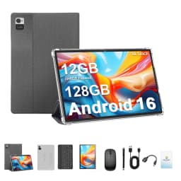 KOOMDIGI W30PRO Android 16 Tablet PC 10.1 Inch 1280×800 IPS Display 12GB RAM (4GB+8GB Expand) 128GB ROM 5MP+13MP Camera 5000mAh