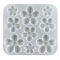 Mini Flower Silicone Mold Hollow Epoxy Shaker Fillings Silicone Molds Epoxy Resin Filler Mold for Quicksand Resin Molds