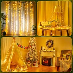 LED String Fairy Cluster Lights Green Wire Christmas Tree Lights Outdoor Garland New Year Street Home Party Wedding Decor Lamps
