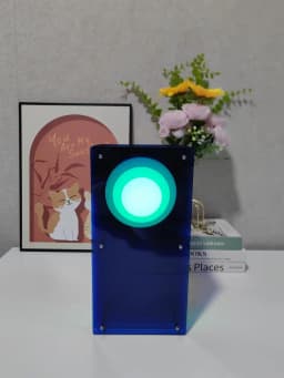 RGB 16 Colors DIY Lamp Desk Acrylic Moon Ambient Light Nordic Style Cordless Rechargeable Bedroom Lamp Indoor Decoration 30*15cm