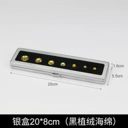 Metal Bare Diamond Storage Box Stainless Steel Metal Diamond Colored Gem with Double Inner Cushion Bare Stone Box