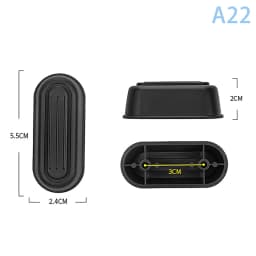 1Pcs Black Replacement Plastic Stud Luggage Feet Pads Baggage Stud Foot Feet Pads For All Suitcase Bags Luggage Stand Feet 2025