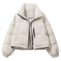2025 New Winter Korean Loose Short Stand-up Collar Cotton Padded Jacket Women Thicken Warm Elegant Parkas Female Outwear