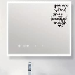 Affirmation Cards ”You Are Kind Smart Beautiful Enough“Art Wall Stickers for Bedroom Cloakroom Mirror Decoration Wall Decals