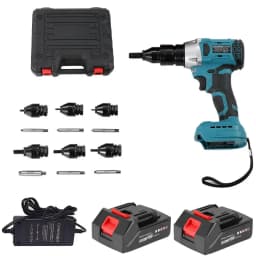 Heimerdinger Brushless Rivet Gun Blind Riveting Gun Flat Nuts Riveter Rivnut Tool Kit For M3 M4 M5 M6 M8 M10 M12 Pull Nuts