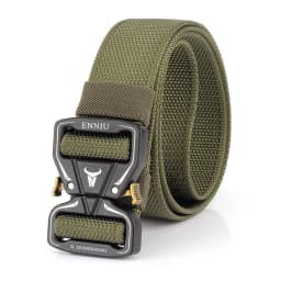 TUSHI Tactical Belt Alloy Buckle Quick Release Elastic Belt Casual Nylon Tooling Training Belt Men Trousers Belt