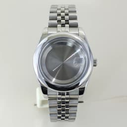 39mm 36mm Round Edge Watch Case Sapphire Crystal Glass For Seiko NH35 NH36 NH38 NH34 Miyota 8215 Movement Presidential Bracelet