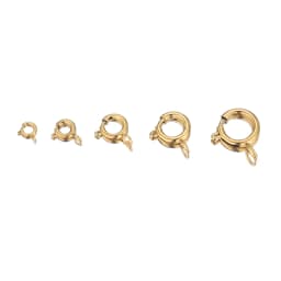 10pcs Gold Color Stainless Steel Round Claw Spring Ring Clasps Hooks for DIY Jewelry Making Necklace Connector Bracelet Supplies
