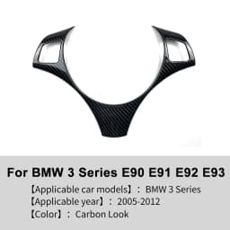 For BMW 3 Series E90 E91 E92 E93 2005-2012 Auto Car Accessories Steering Wheel Button Decoration Frame Trim
