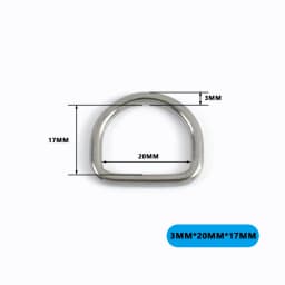 2/5/10Pcs 304# Stainless Steel D Ring Bag Strap Buckle Dog Collar Loop Clasp Webbing Backpack Belt Hook Buckles DIY Accessories