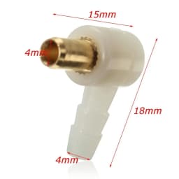 5Pcs 15*18mm Carburetor Fuel Hose Connector Replacement Fit for Briggs & Stratton 692317 Replacement Accessories