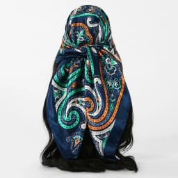 Plain Silk 90 Square Scarf Satin Headband For Muslim Woman Printed Hijabs Wraps Fashion Headscarf Casual Turban Female Bandbana