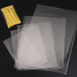 100pcs Transparent Flat Bags With Twist Ties Clear OPP Bag Party Wedding Supply Gifts Bag Candy Dessert Festival Gift Packaging