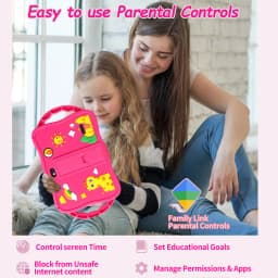 7.0 Inch WiFi Kids Tablet with Cartoon Pattern 64GB ROM Android 13 Google Certified Learning Education Games