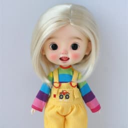 JD799 8-9inch 10-11inch 1/3 Front Side Layer cut synthetic mohair BJD wigs 1/3 SD DOD QBaby Blythes Doll Accessories