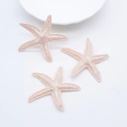 30Pcs Kawaii Glitter Starfish Applique for DIY Clothes Hat Shoes Decor Patches Handmade Headwear Hair Clips Bow Accessories