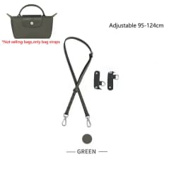 Leather Replacement Crossbody Bag Strap Fit for 2024 New Longchamp mini shoulder strap without punching modification