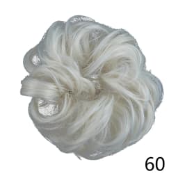 Synthetic Hair Bun Wig Donut Wavy Elastic Rubber Scrunchie Hair Pieces Ladies Ponytail Hair Extension Curly Wrap