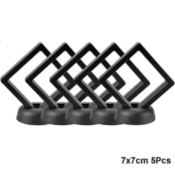 5Pcs Floating Display Case Frame Ring Necklace Earring Packaging Box Jewelry Coin Display Stand Holder