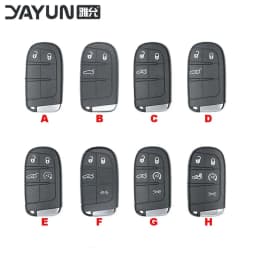 AUTOKEY YAYUN capa de chave de substituição com 2/3/4/5 botões, adequada para diversos modelos de carros