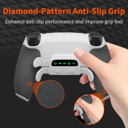 Remappable Pieces, Upgrade Boards and Redesigned Back Case and 4 Rear Buttons for PS5 Controller BDM 030&040&050