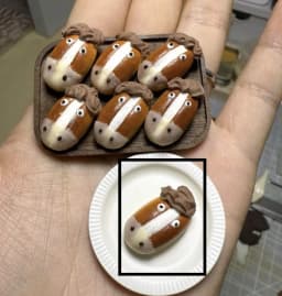 Hot Sale 1:6 Miniature Bakery Gift Set, Handmade Pizza Cookie Bread Matcha Box, Dollhouse Kitchen Pretend Play Dessert Decor