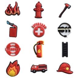 Fireman Shoe Charms for Crocs Accessories Kids Clogs Pins Boy Girls Badges Men Jeans Women Decorations Buckle Shoes Accessories