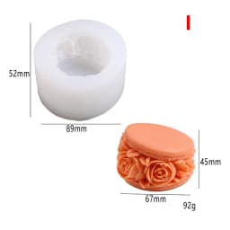 3D Jasmine Rose Flower Silicone Mold DIY Chocolate Cake Decor Pudding Desserts Pastry Baking Tool Soap Fondant Baking Mould