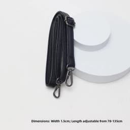 New Yu Black Leather Bag Strap Single Shoulder Crossbody Bag Long Strap School Bag Backpack Accessories Women's Bag Belt