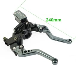 Fireyouracing Drum Brake Cable Clutch Line Master Cylinder Brake Lever Set Universal Red Green Blue for Yamaha Suzuki 22mm