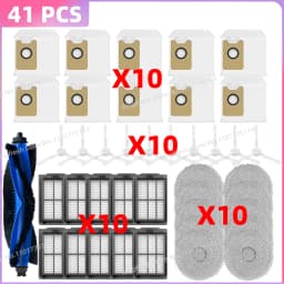 Fit For Conga 20090, Everybot Q9, Inic iX30 AI Ultra, 3i P10 Ultra, ILIFE T60s, Airbot X40 Ultra/X40 Master Brush Filter Bag Mop