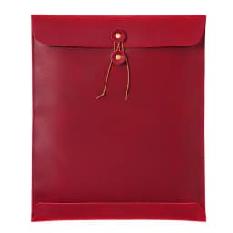 OEM ODM Vintage Crazy Horse Leather A4 Portfolio Bag Size Real Cowhide Leather Padfolio Bag Leather File Storage Bag File Pocket