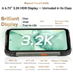 Global Version Blackview XPLORE 2 Rugged Smartphone Android 15 6.73" 3.2K AMOLED Display 12GB+1TB 20000mAh 120W NFC Mobile Phone