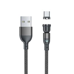 540 Rotate Magnetic Cable Fast Charging Mobile Phone USB C Cable For iPhone 12 Pro MAX Samsung Xiaomi Huawei P50 Magnetic Cable