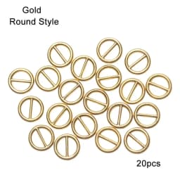 20/40Pcs 5mm/6mm Mini Ultra-small Tri-glide Belt Buckles for Doll Bags Metal Buckles DIY Doll Buttons Shoes Accessories