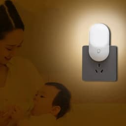 ZQQBYY LED Plug-in Night Light White light warm light Baby Nursing Eye Sleep Light Bedroom Socket Lights Energy Saving Lamp